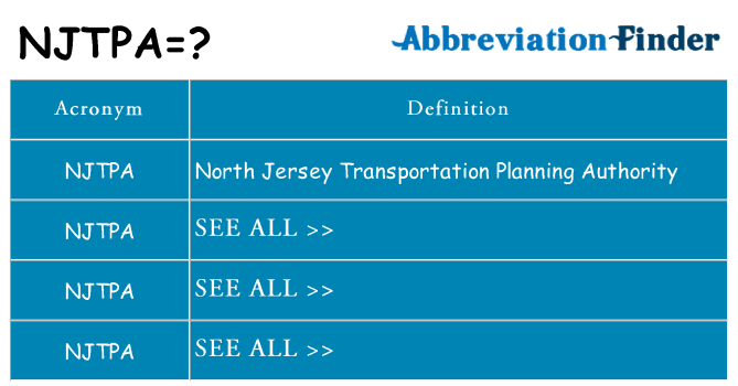 What does njtpa stand for