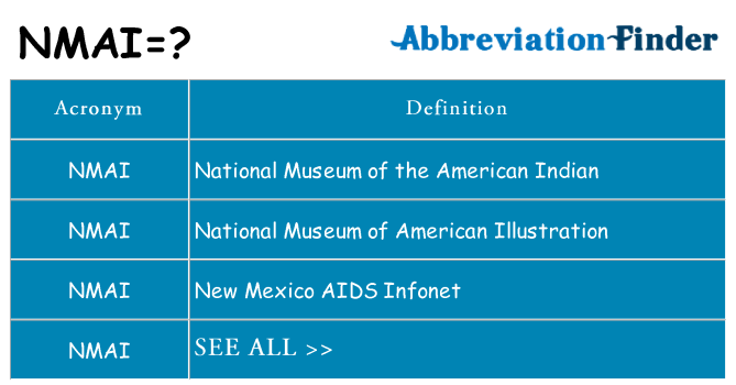 What does nmai stand for