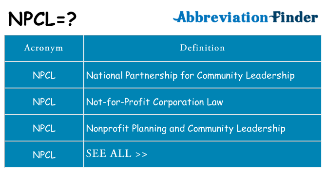 What does npcl stand for
