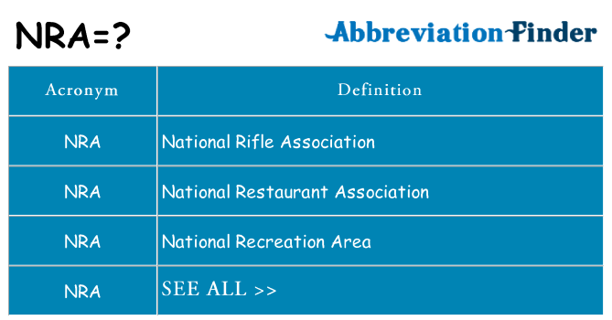 what-does-nra-mean