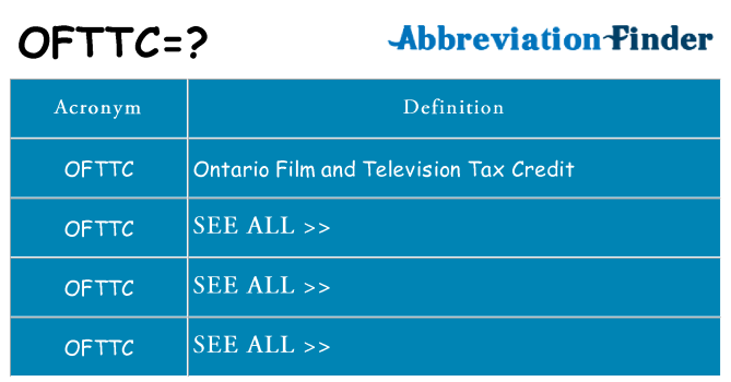 What does ofttc stand for