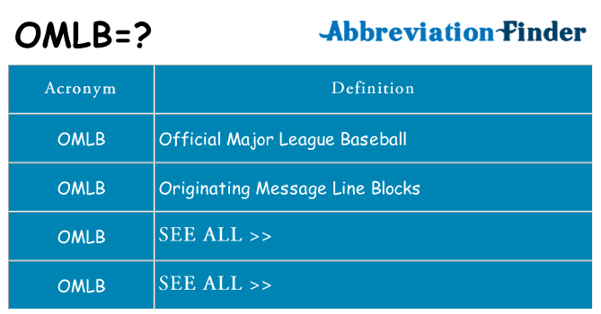 What does omlb stand for