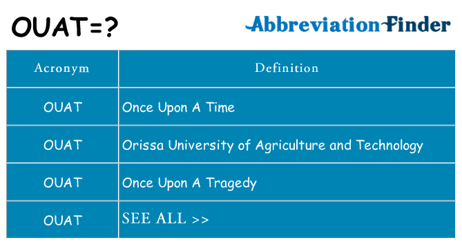 What does ouat stand for
