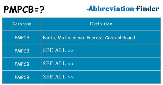 What does pmpcb stand for