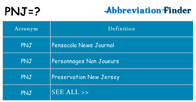 What does pnj stand for