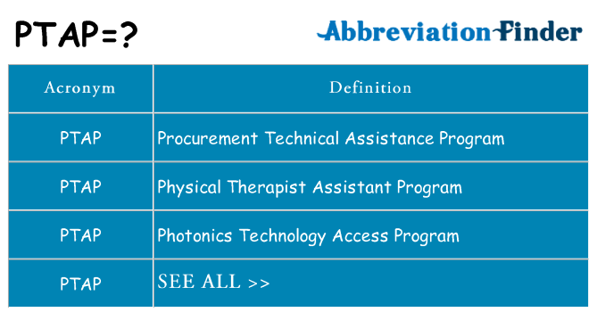 What does ptap stand for