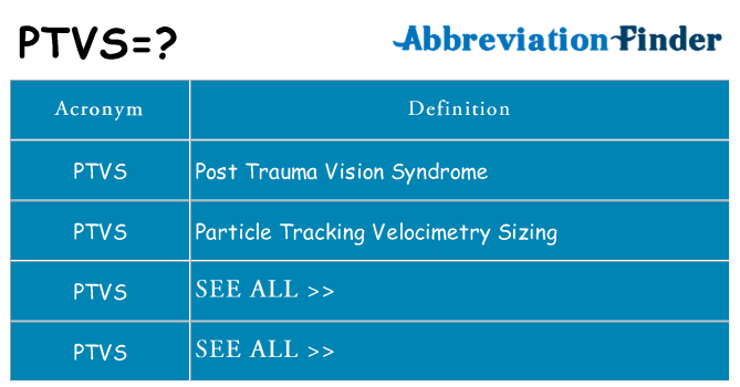 What does ptvs stand for