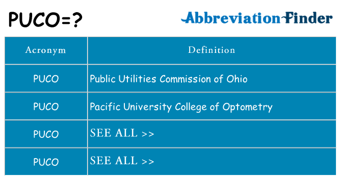 What does puco stand for