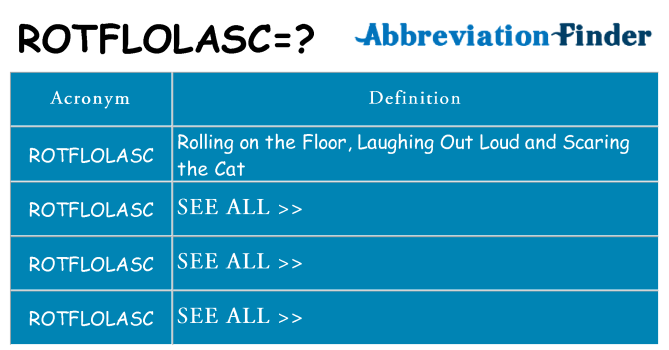 What does rotflolasc stand for