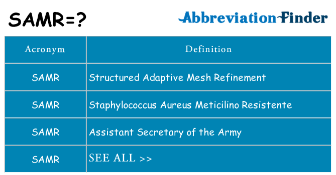What does samr stand for