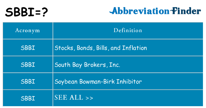 What does sbbi stand for