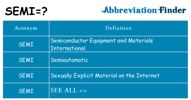What does semi stand for