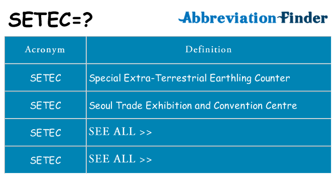 What does setec stand for