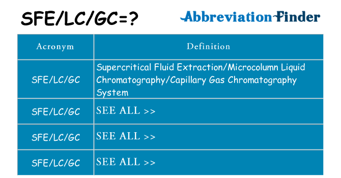 What does sfelcgc stand for