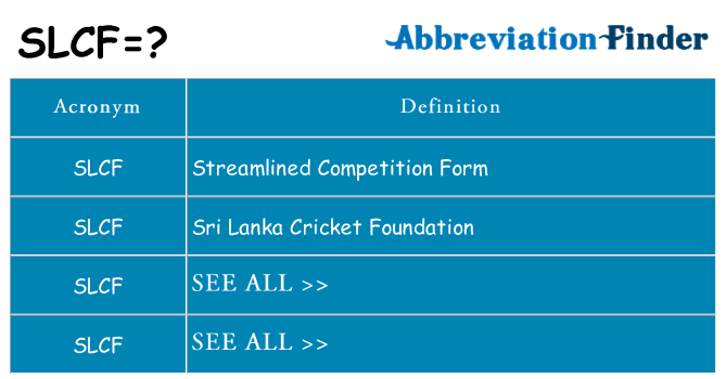 What does slcf stand for