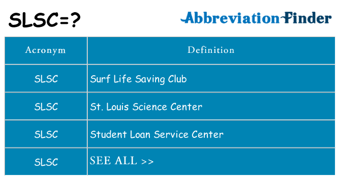 What does slsc stand for