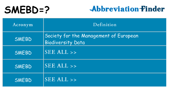 What does smebd stand for