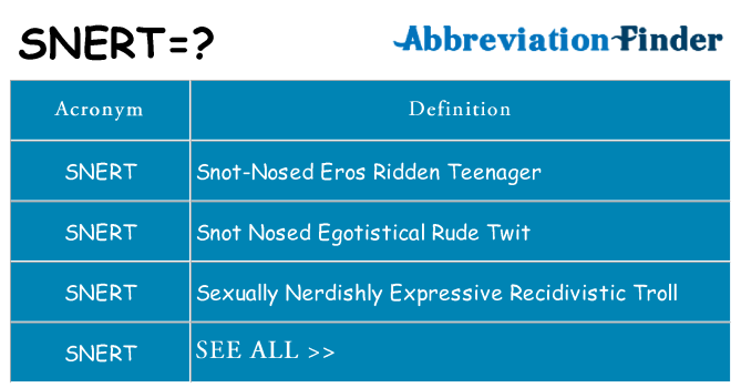 What does snert stand for