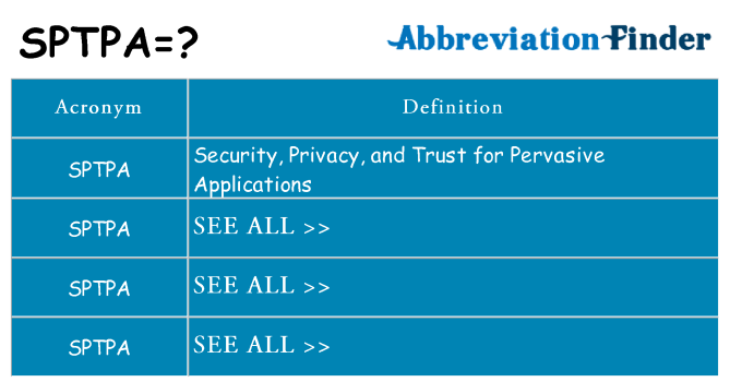 What does sptpa stand for