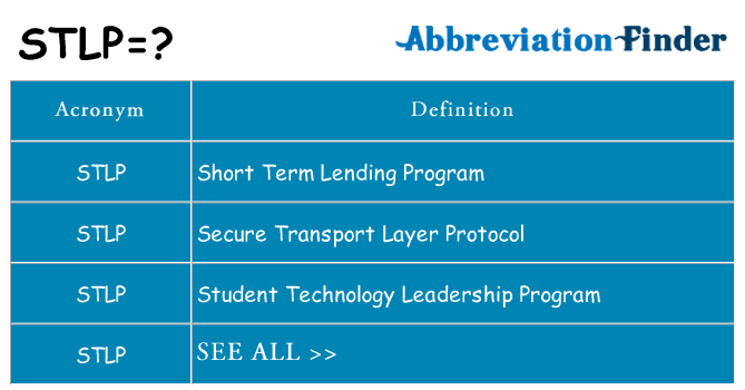 What does stlp stand for