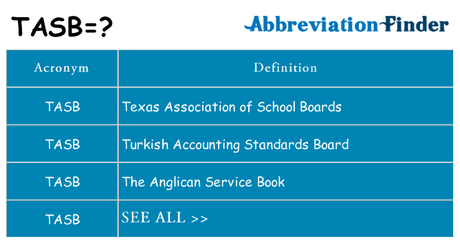 What does tasb stand for