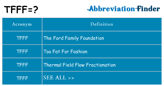What does tfff stand for
