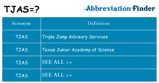 What does tjas stand for