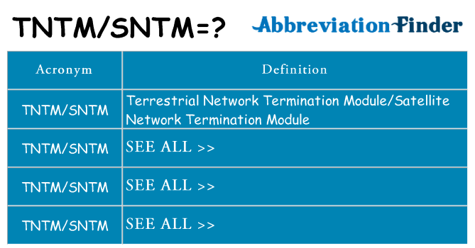 What does tntmsntm stand for