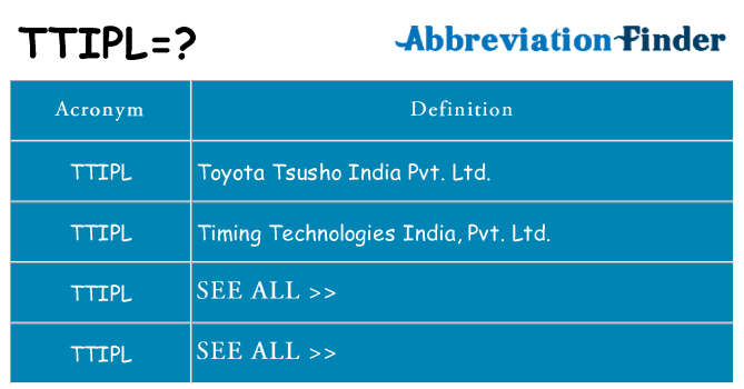 What does ttipl stand for