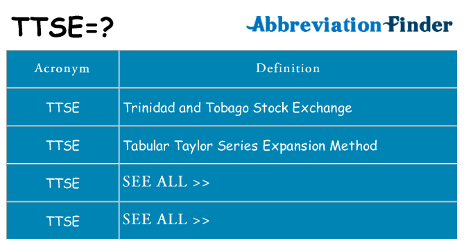 What does ttse stand for