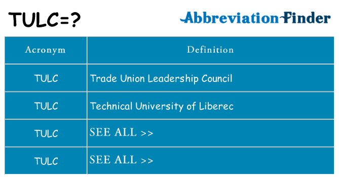 What does tulc stand for