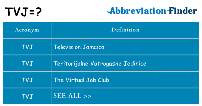 What does tvj stand for