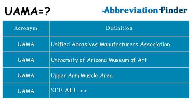 What does uama stand for