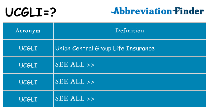 What does ucgli stand for