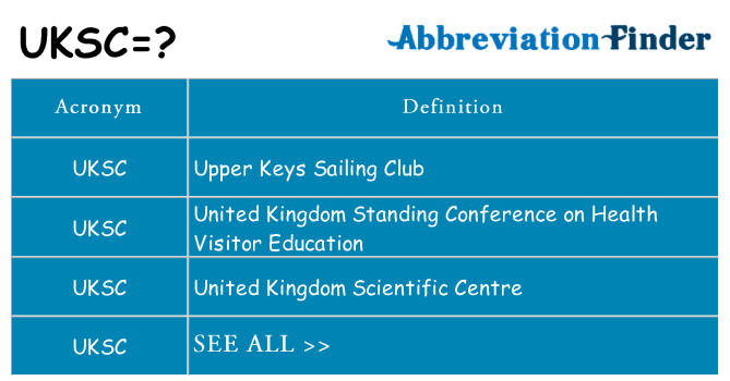 What does uksc stand for