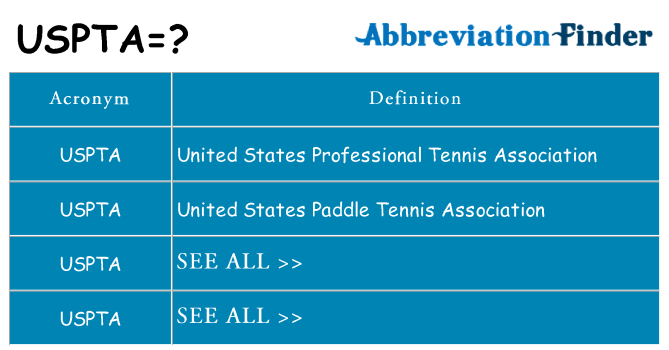 What does uspta stand for