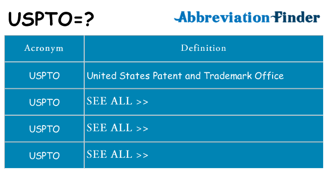 What does uspto stand for