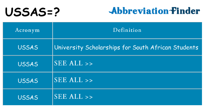 What does ussas stand for