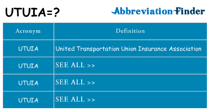 What does utuia stand for