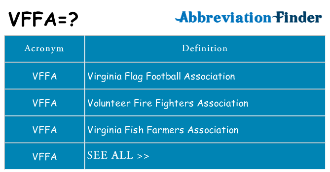 What does vffa stand for