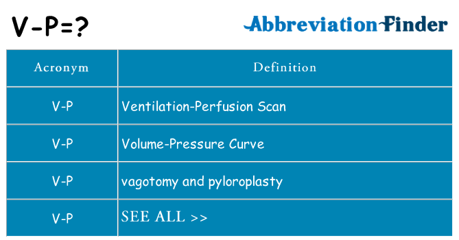 What does v-p stand for