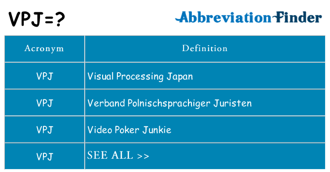 What does vpj stand for