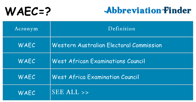 What does waec stand for