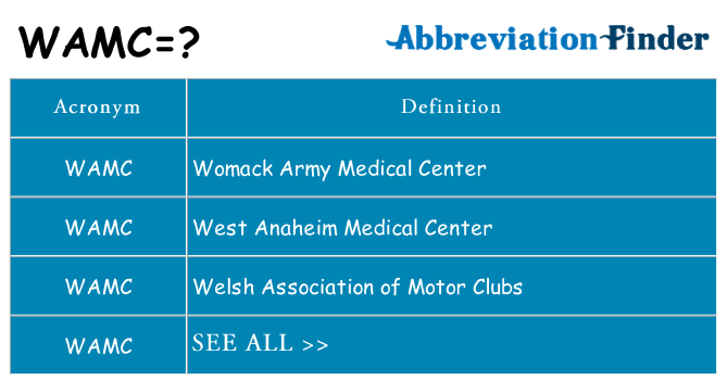 What does wamc stand for