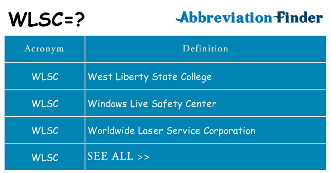 What does wlsc stand for