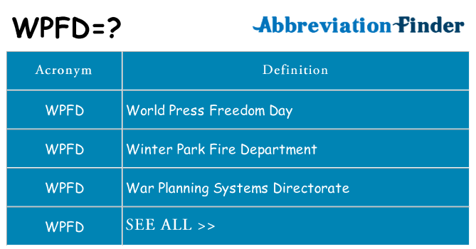 What does wpfd stand for