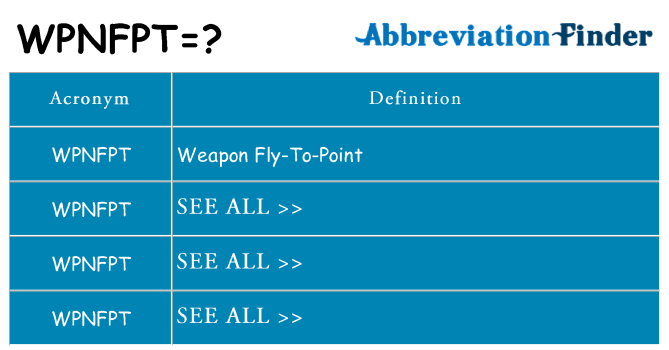 What does wpnfpt stand for