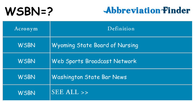 What does wsbn stand for