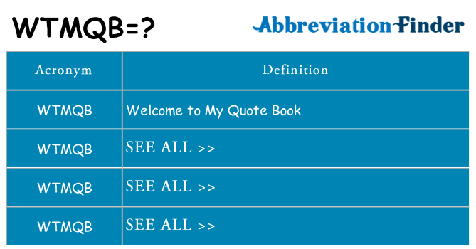 What does wtmqb stand for