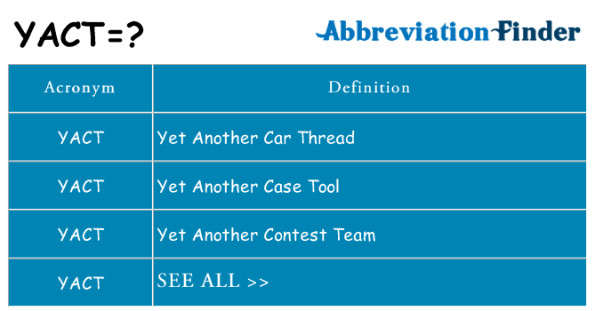 What does yact stand for